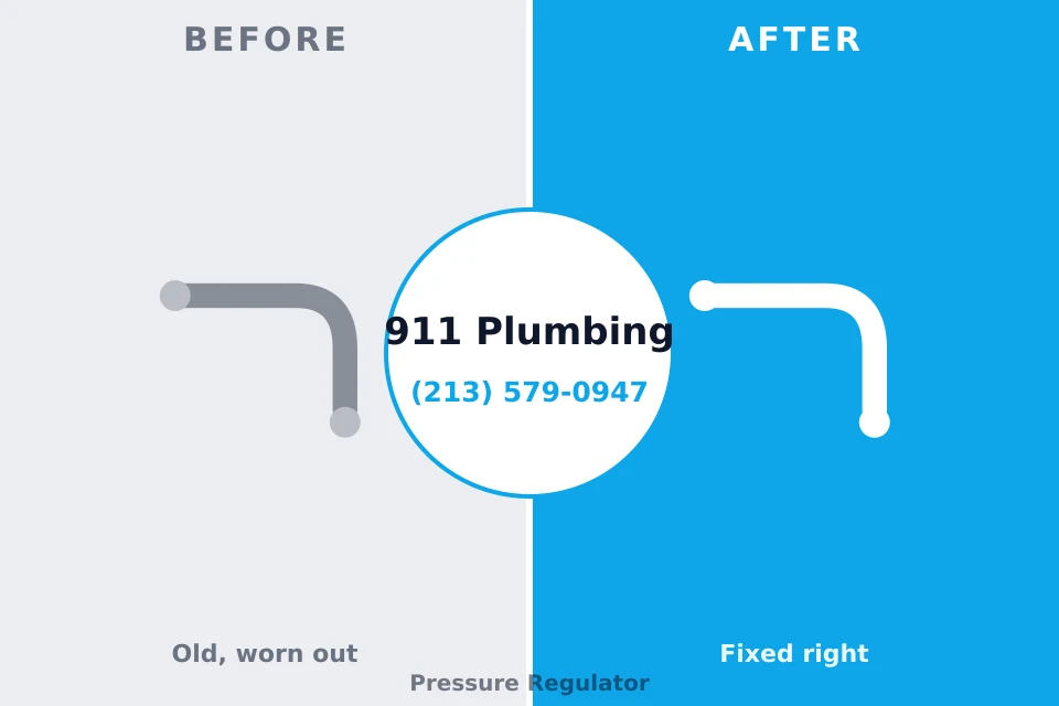 Before and after: plumbing repair Oakland, PA